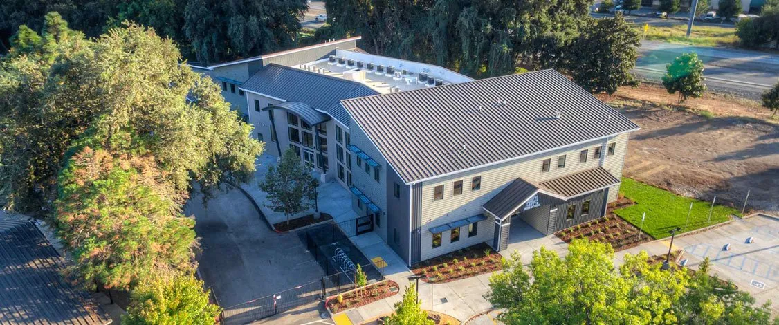 Commercial standing seam roof