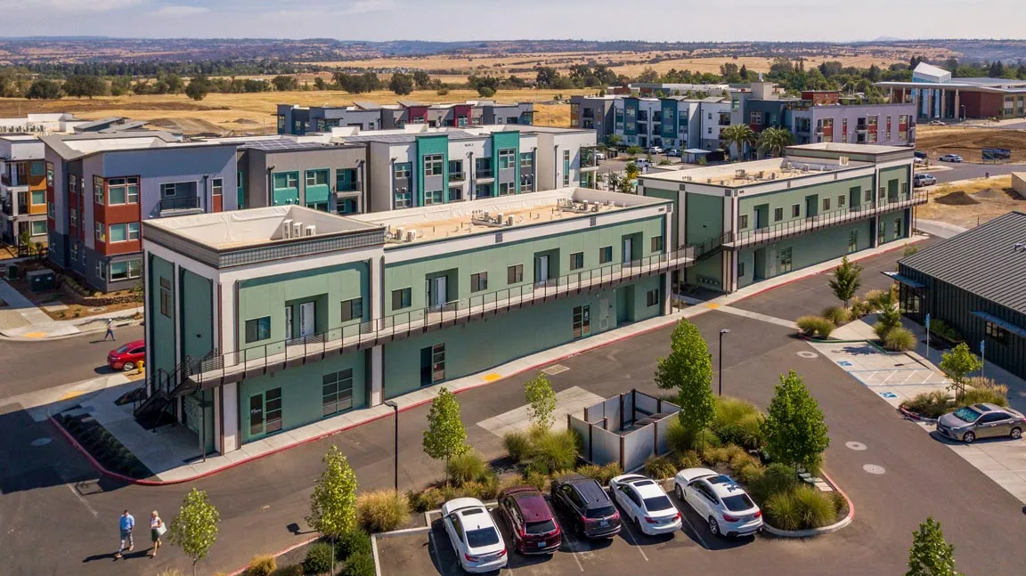 Flat commercial roof